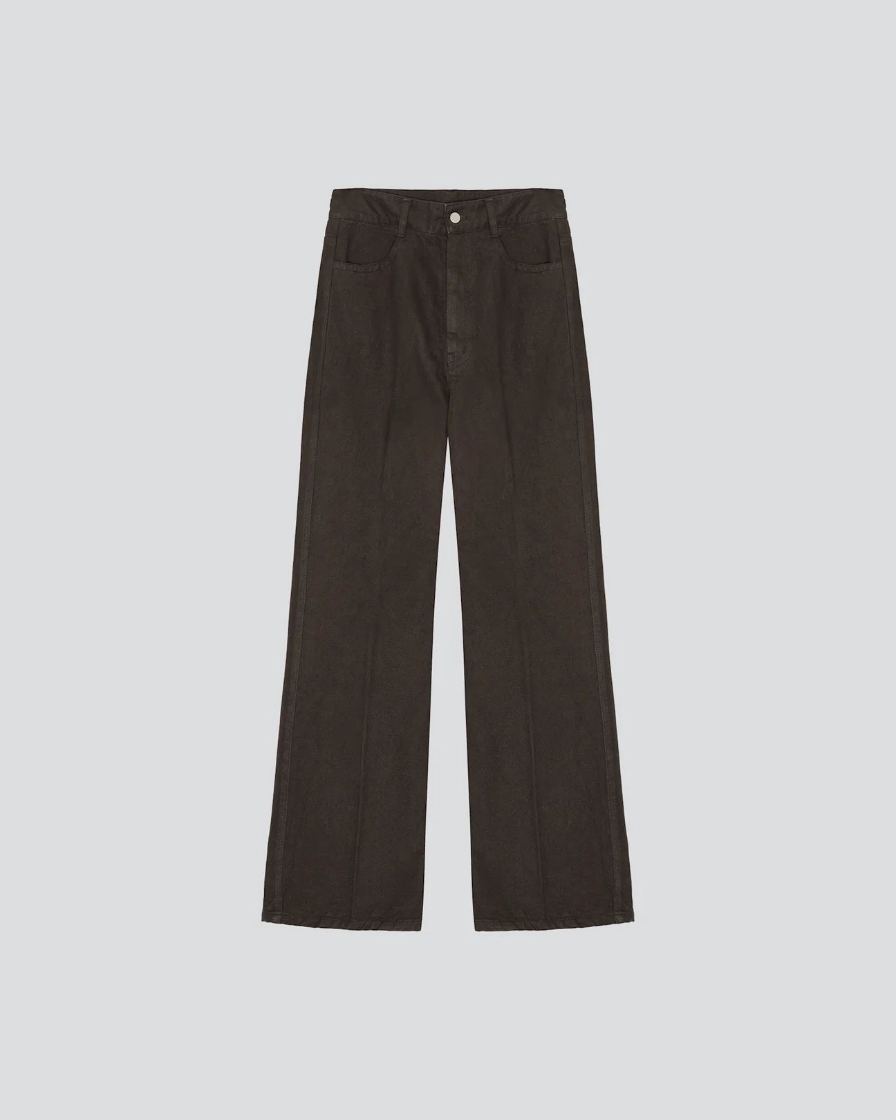 KHAKI DENIM TROUSERS