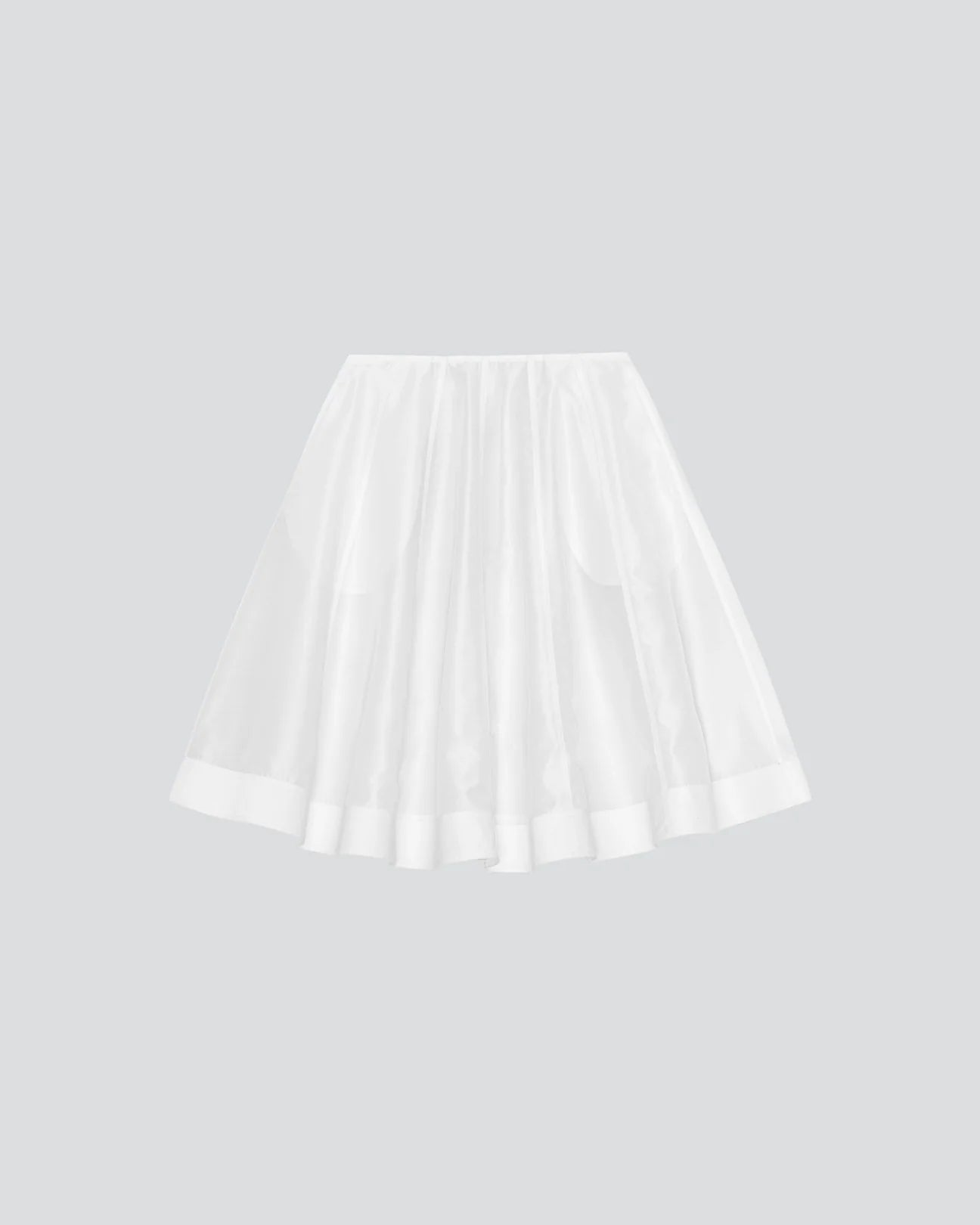 ICE WHITE RUFFLE SKIRT