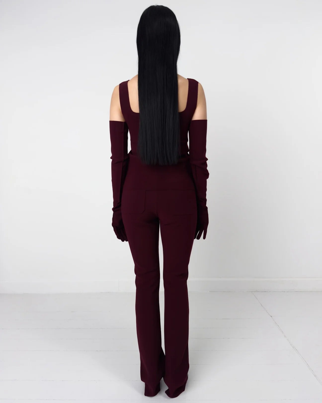 MAROON SLEEVELESS TOP